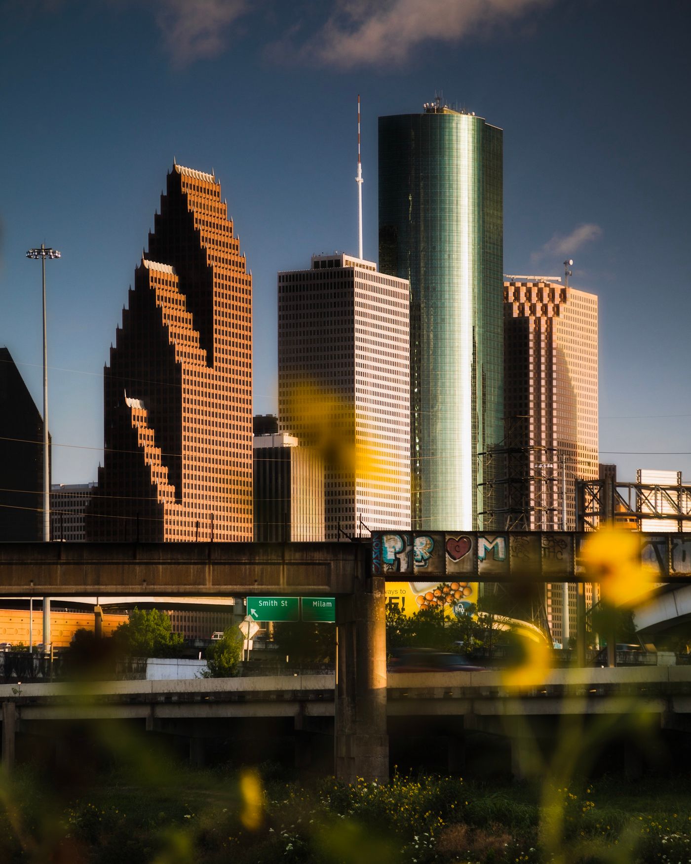 Downtown Houston skyline in Texas