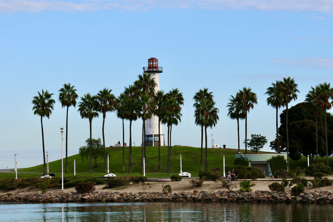 Rainbow Harbor lighthouse in Long Beach, California