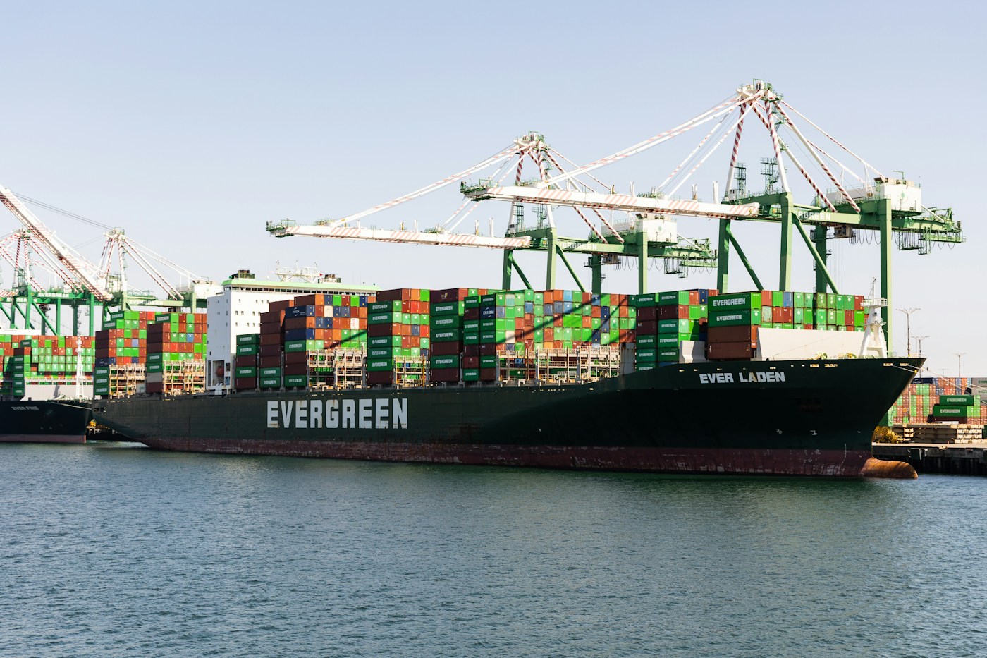 Container vessel at the Port of Los Angeles